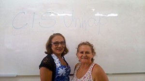 Fátima Gardés e Lucicléa Castro(MEMBROS CIS UNIFAP)