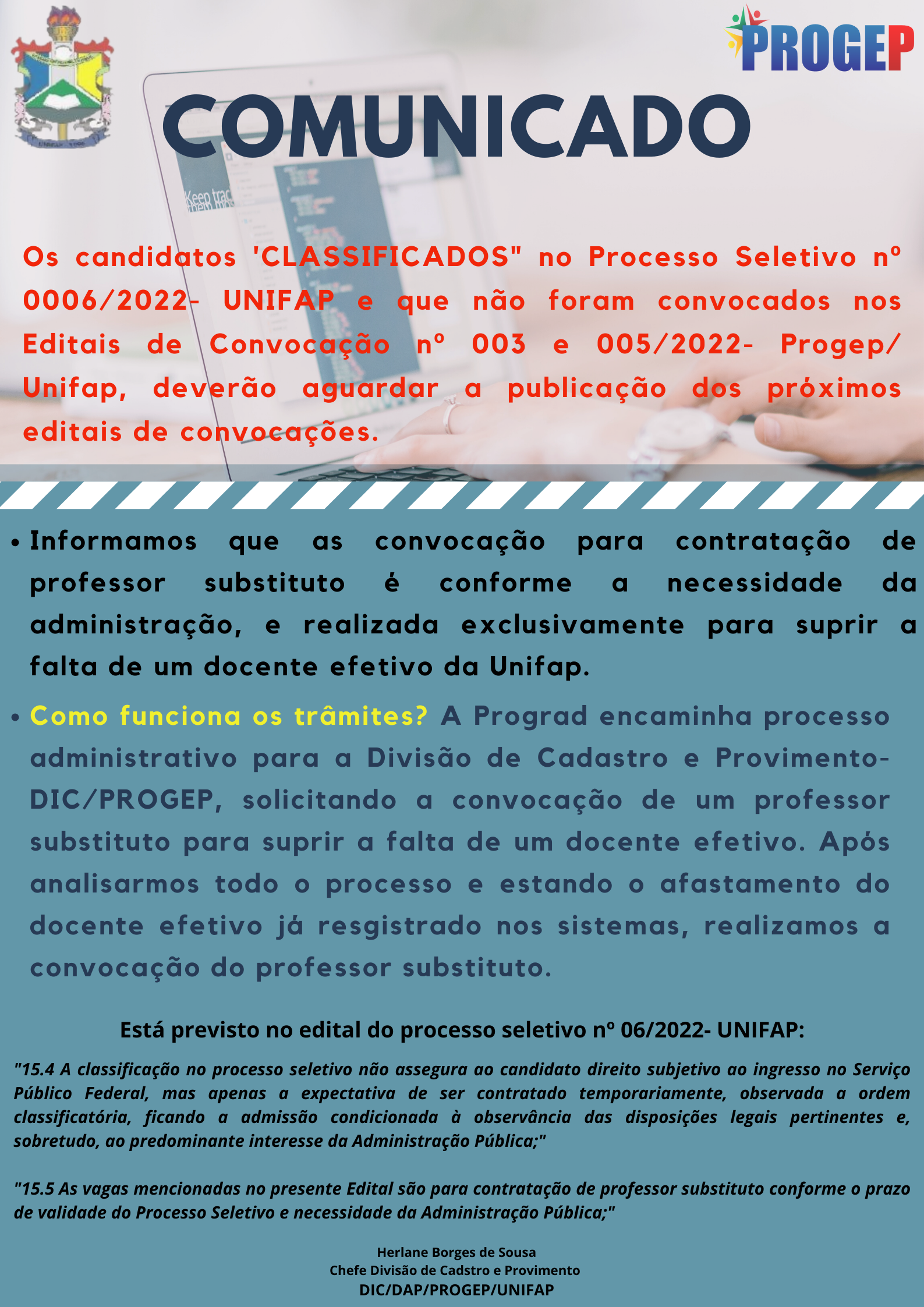 RETIFICAÇÃO 01 DO EDITAL DE CONVOCAÇÃO 003/2023 – Pró-Reitoria de