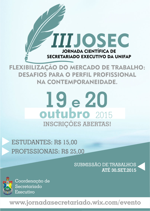 III JOSEC - JORNADA CIENTÍFICA DE SECRETARIADO EXECUTIVO UNIFAP 2015