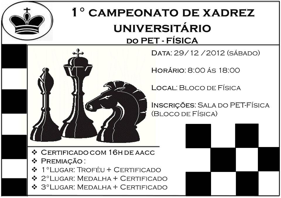 1º Torneio de Xadrez da UNIFAP divulga vencedores - UNIFAP