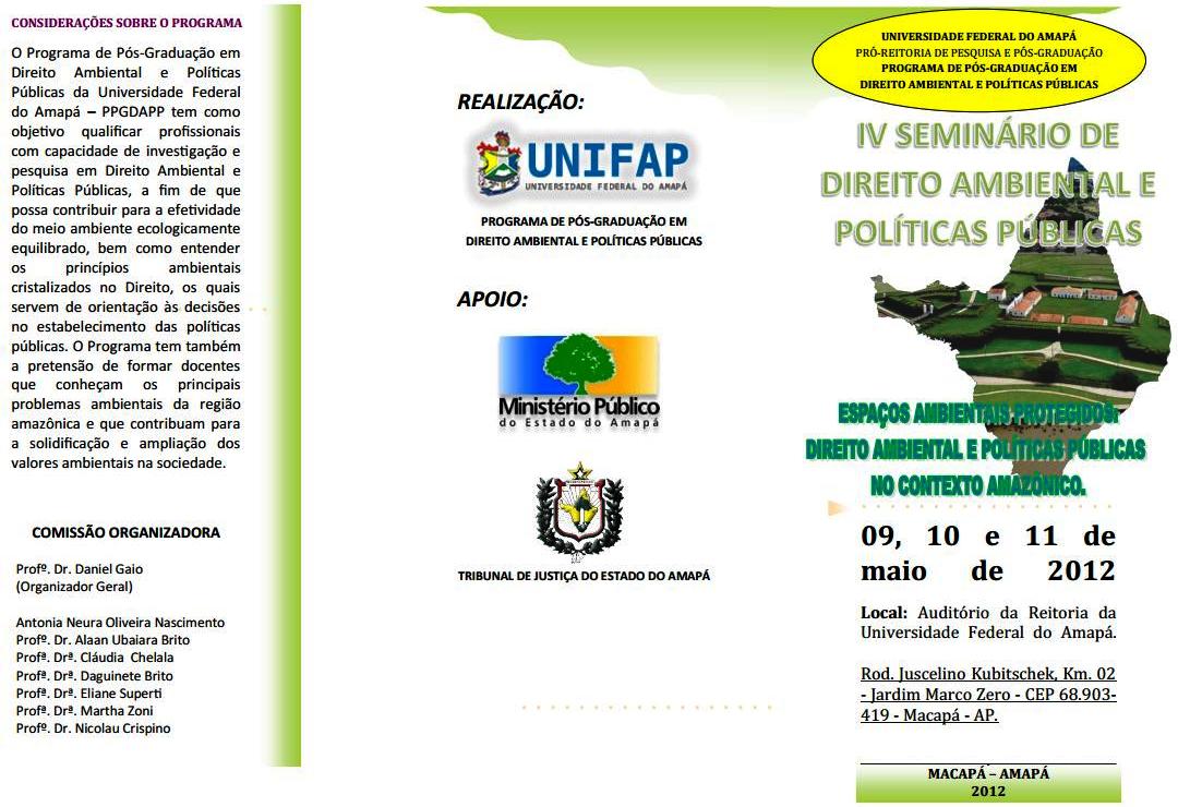 IV Seminário do PPGDAPP – PPGDAPP