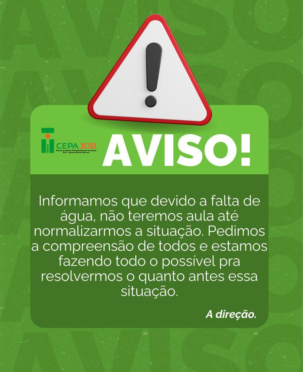 A direção.

📍 CEPAJOB – Centro de Ensino Profissionalizante do Amapá
📅 Data: 10/06/2025