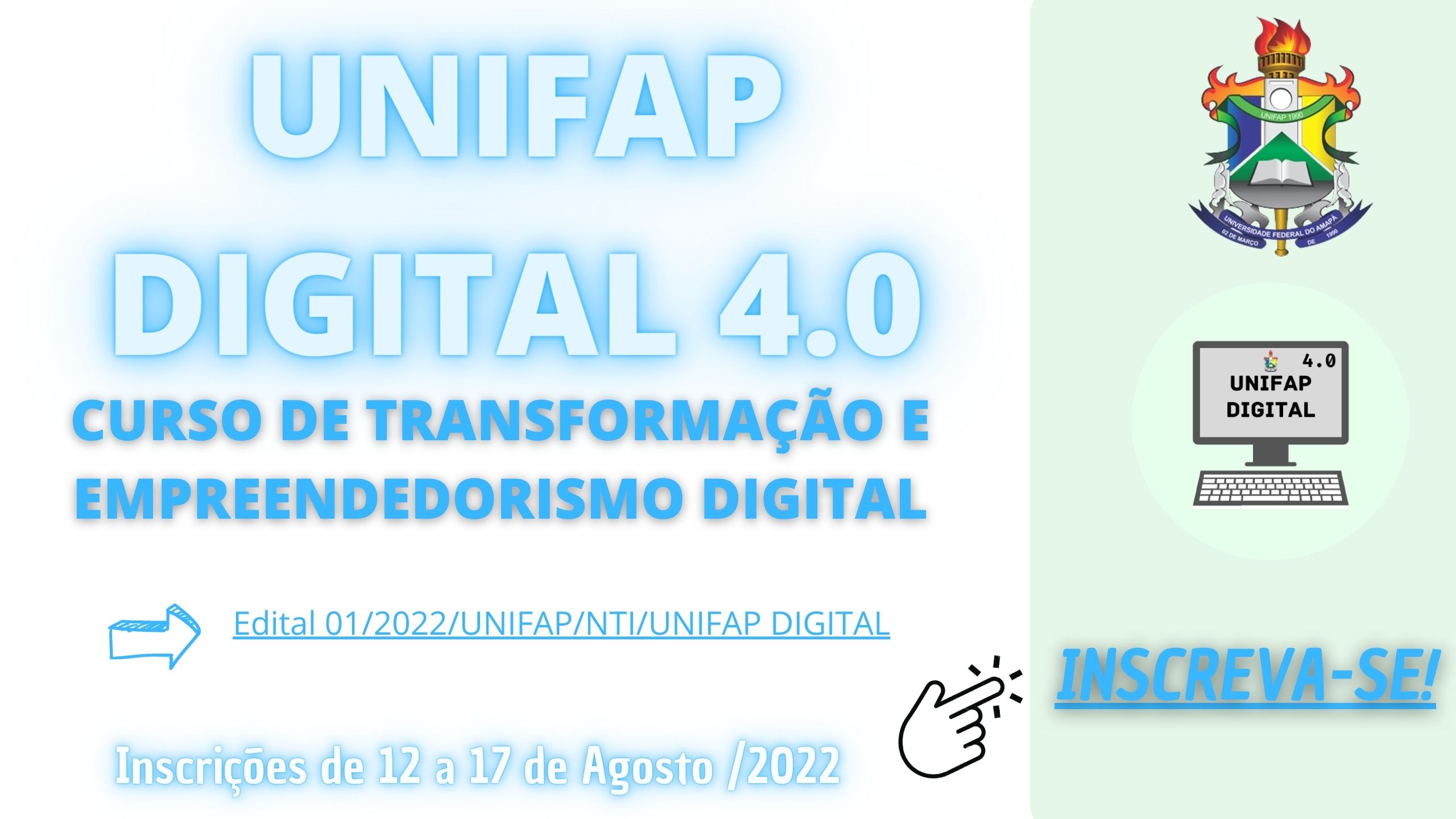 Inscrições abertas para cursos de Extensão - UNIFAP