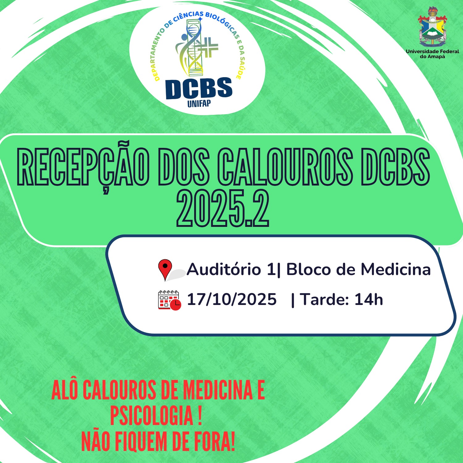 Recepção dos calouros DCBS 2025.2