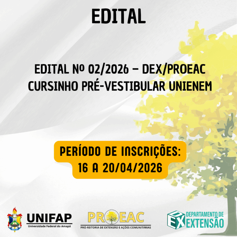 Leia mais sobre o artigo UNIFAP abre inscrições para o Cursinho Pré-Vestibular UniENEM 2026