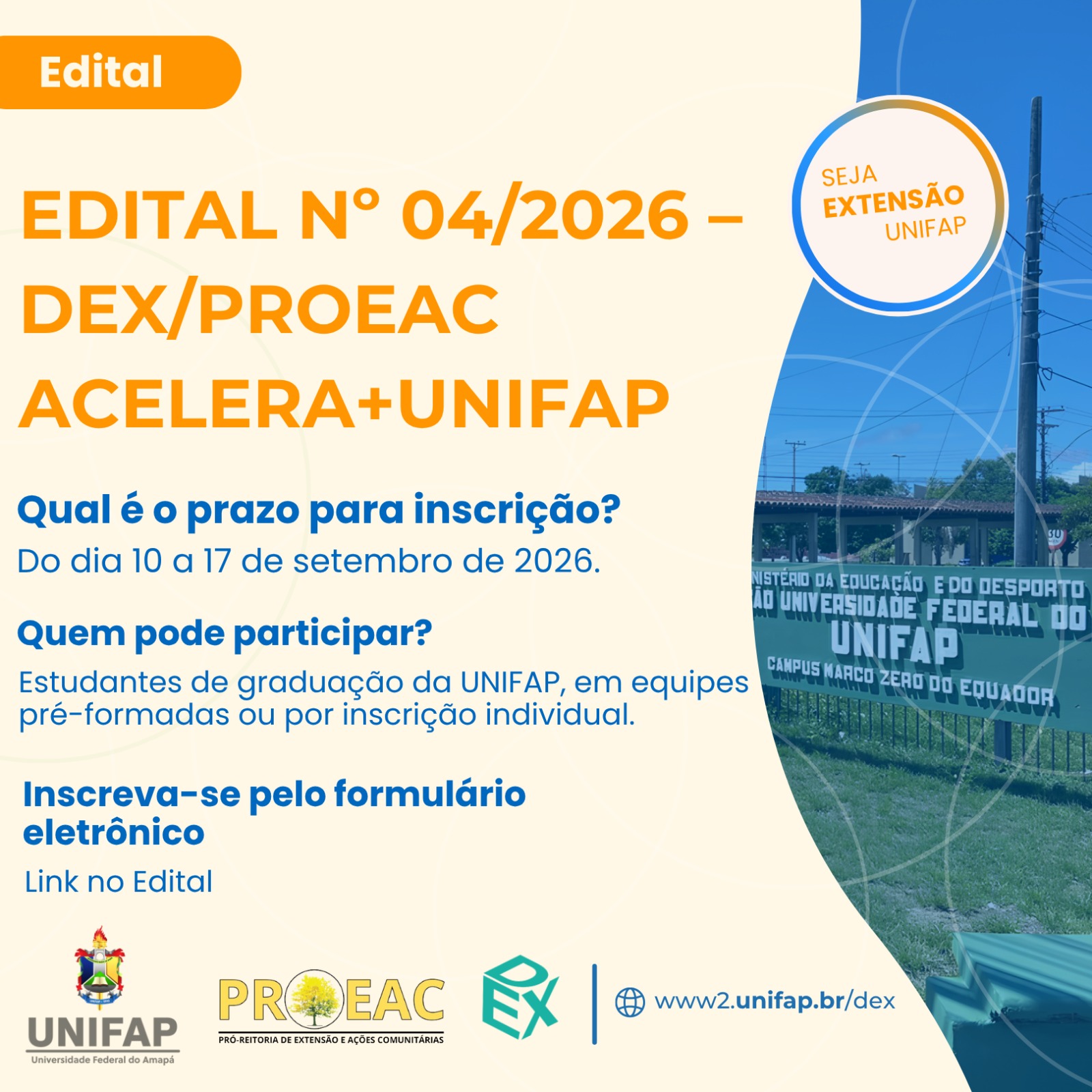 No momento, você está visualizando Edital do Acelera+UNIFAP: Desafio de Inovação e Soluções para a Comunidade