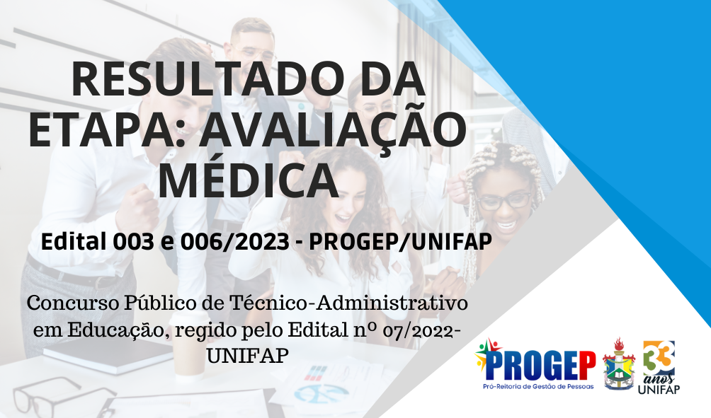 Leia mais sobre o artigo RESULTADO: AVALIAÇÃO MÉDICA