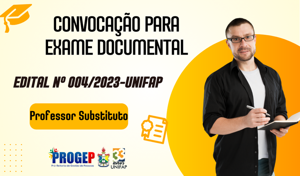 EDITAL DE CONVOCAÇÃO Nº 012/2023 – PROFESSOR SUBSTITUTO – Pró