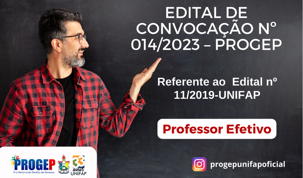 EDITAL DE CONVOCAÇÃO Nº 015/2023 – PROFESSOR SUBSTITUTO – Pró