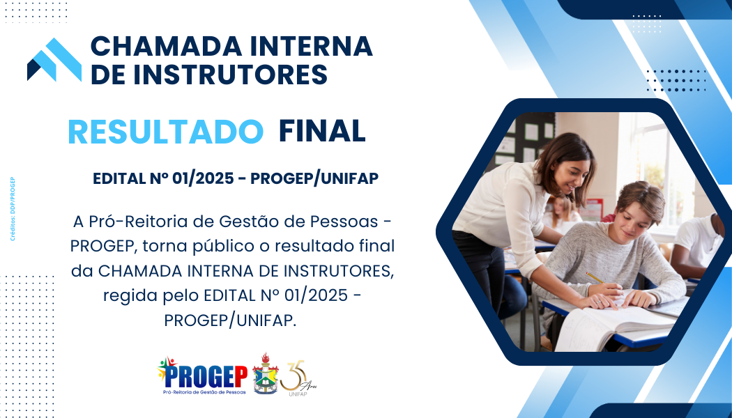 Leia mais sobre o artigo Chamada Interna de Instrutores – Resultado Final