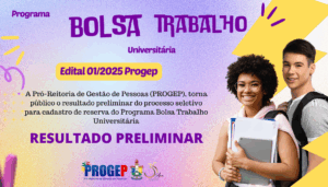 Leia mais sobre o artigo PROGRAMA BOLSA TRABALHO – RESULTADO PRELIMINAR