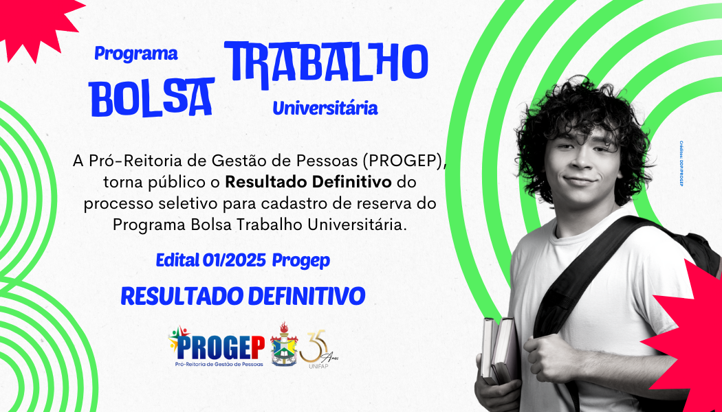 No momento, você está visualizando PROGRAMA BOLSA TRABALHO – RESULTADO DEFINITIVO