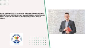 Leia mais sobre o artigo EDITAL DE CONVOCAÇÃO Nº 001/2026 – PROGEP/UNIFAP CONCURSO DE PROFESSOR EFETIVO EDITAL Nº 04/2025 PRIMEIRO RESULTADO DA ETAPA DO EXAME DOCUMENTAL E CONVOCAÇÃO PARA PERÍCIA MÉDICA