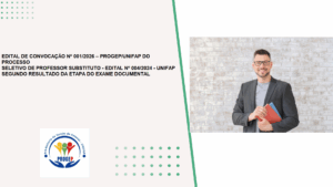 Leia mais sobre o artigo EDITAL DE CONVOCAÇÃO Nº 001/2026 – PROGEP/UNIFAP DO PROCESSO SELETIVO DE PROFESSOR SUBSTITUTO – EDITAL Nº 004/2024 – UNIFAP   SEGUNDO RESULTADO DA ETAPA DO EXAME DOCUMENTAL