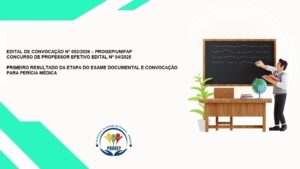 Leia mais sobre o artigo EDITAL DE CONVOCAÇÃO Nº 002/2026 – PROGEP/UNIFAP CONCURSO DE PROFESSOR EFETIVO EDITAL Nº 04/2025 PRIMEIRO RESULTADO DA ETAPA DO EXAME DOCUMENTAL E CONVOCAÇÃO PARA PERÍCIA MÉDICA