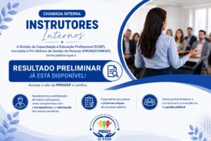 Leia mais sobre o artigo EDITAL Nº 01/2026 – PROGEP/UNIFAP DE 06 DE JULHO DE 2026 – RESULTADO PRELIMINAR DA AVALIAÇÃO CURRICULAR