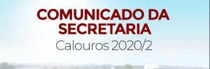 Read more about the article Demandas de alunos CADASTRADO “calouros 2020.2” INFORMAMOS