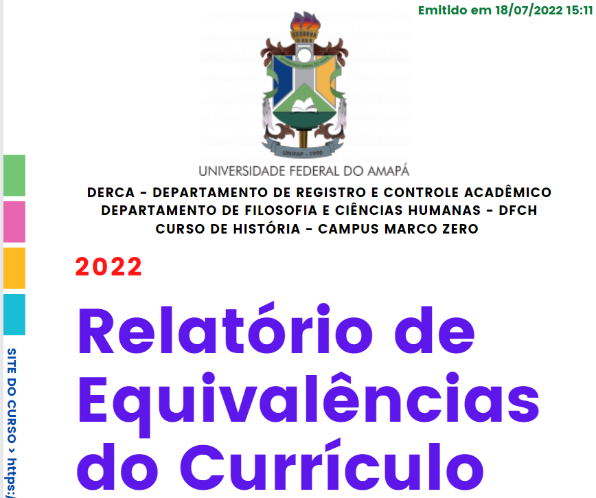 Read more about the article Relatório de Equivalências do Currículo (Atualizado julh/2022)