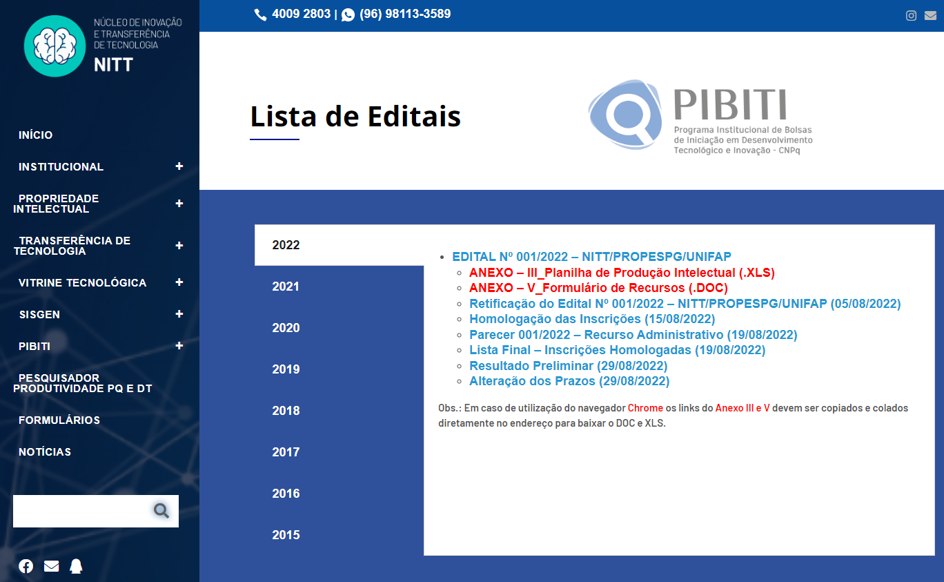 Read more about the article PIBITI 2022 – Resultado Preliminar