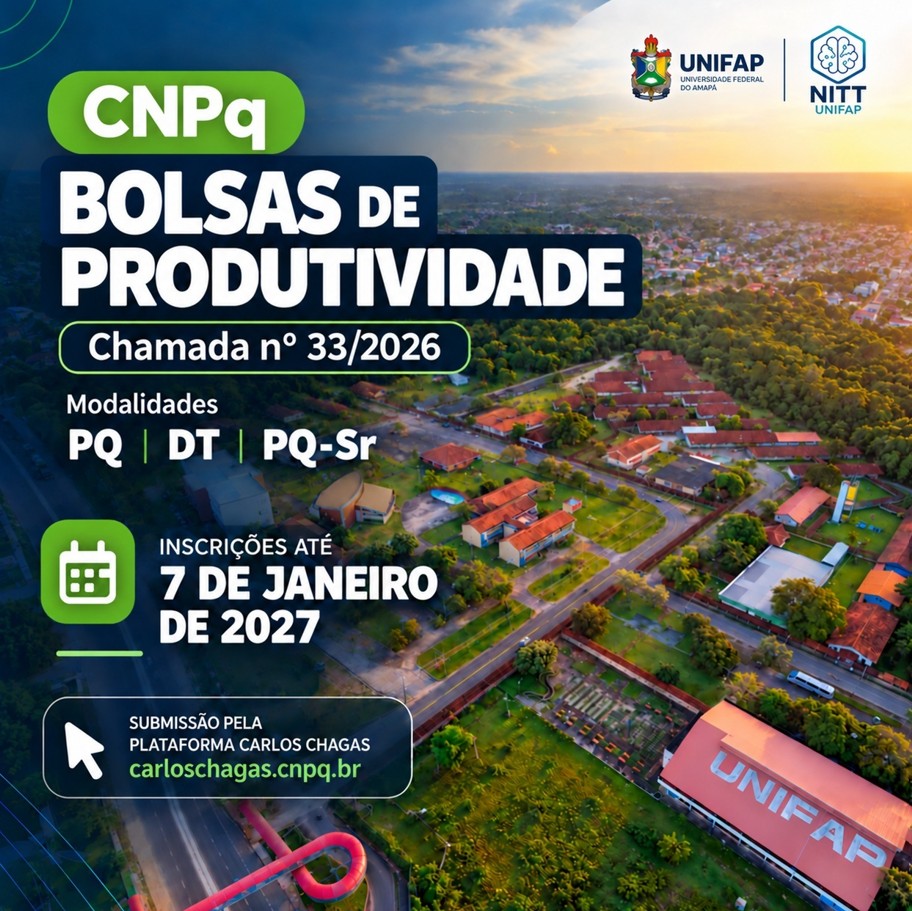 No momento, você está visualizando CNPq abre inscrições para Bolsas de Produtividade PQ, DT e PQ-Sr