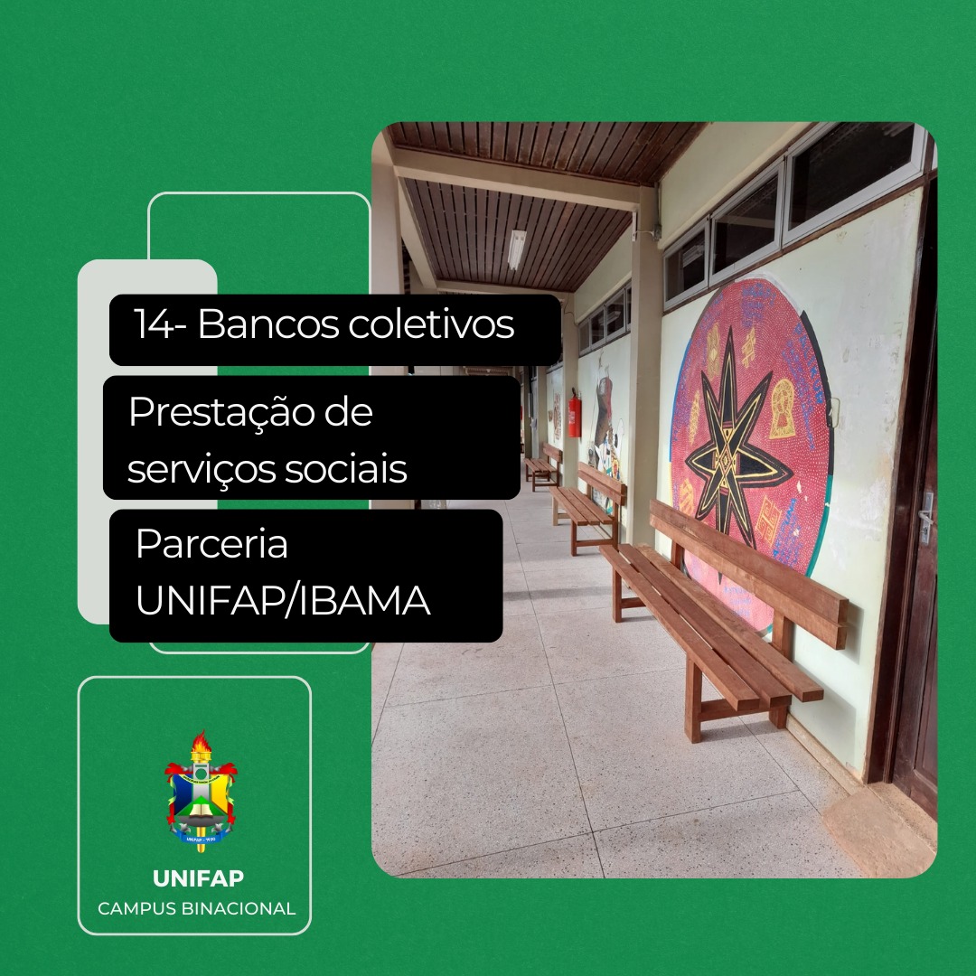 Você está visualizando atualmente Campus Oiapoque recebe quatorze bancos coletivos através da prestação de serviços sociais e doação de madeira realizada pelo Instituto Brasileiro do Meio Ambiente e dos Recursos Naturais Renováveis (IBAMA)
