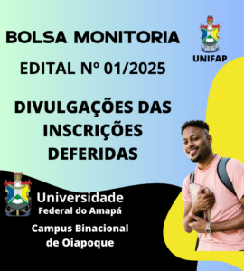 Leia mais sobre o artigo Divulgação da lista das inscrições provisórias deferidas do Programa de Seleção Bolsa Monitoria 2025.1