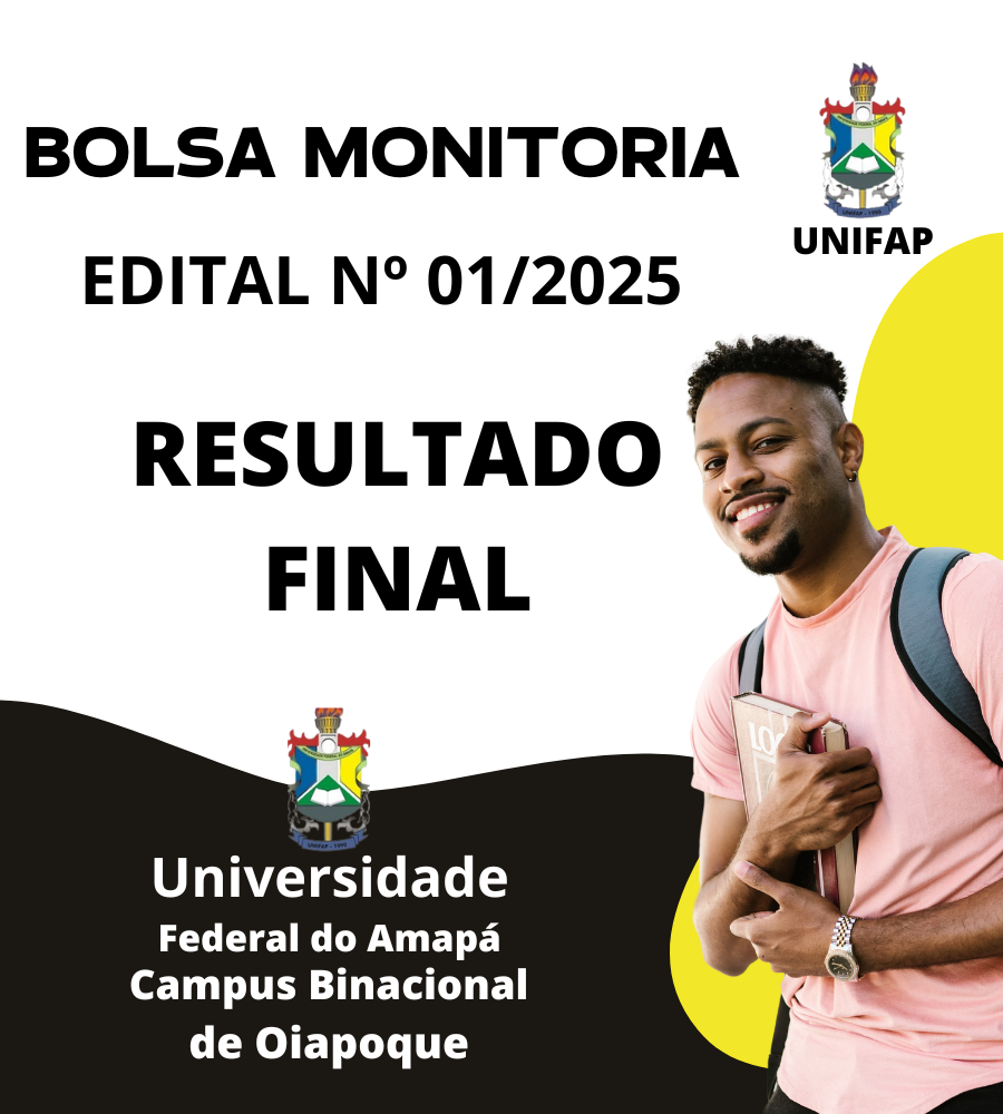 Você está visualizando atualmente RESULTADO FINAL BOLSA MONITORIA 2025.1 CAMPUS BINACIONAL