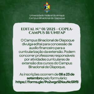 Leia mais sobre o artigo Concessão de auxílio financeiro para a curricularização da extensão