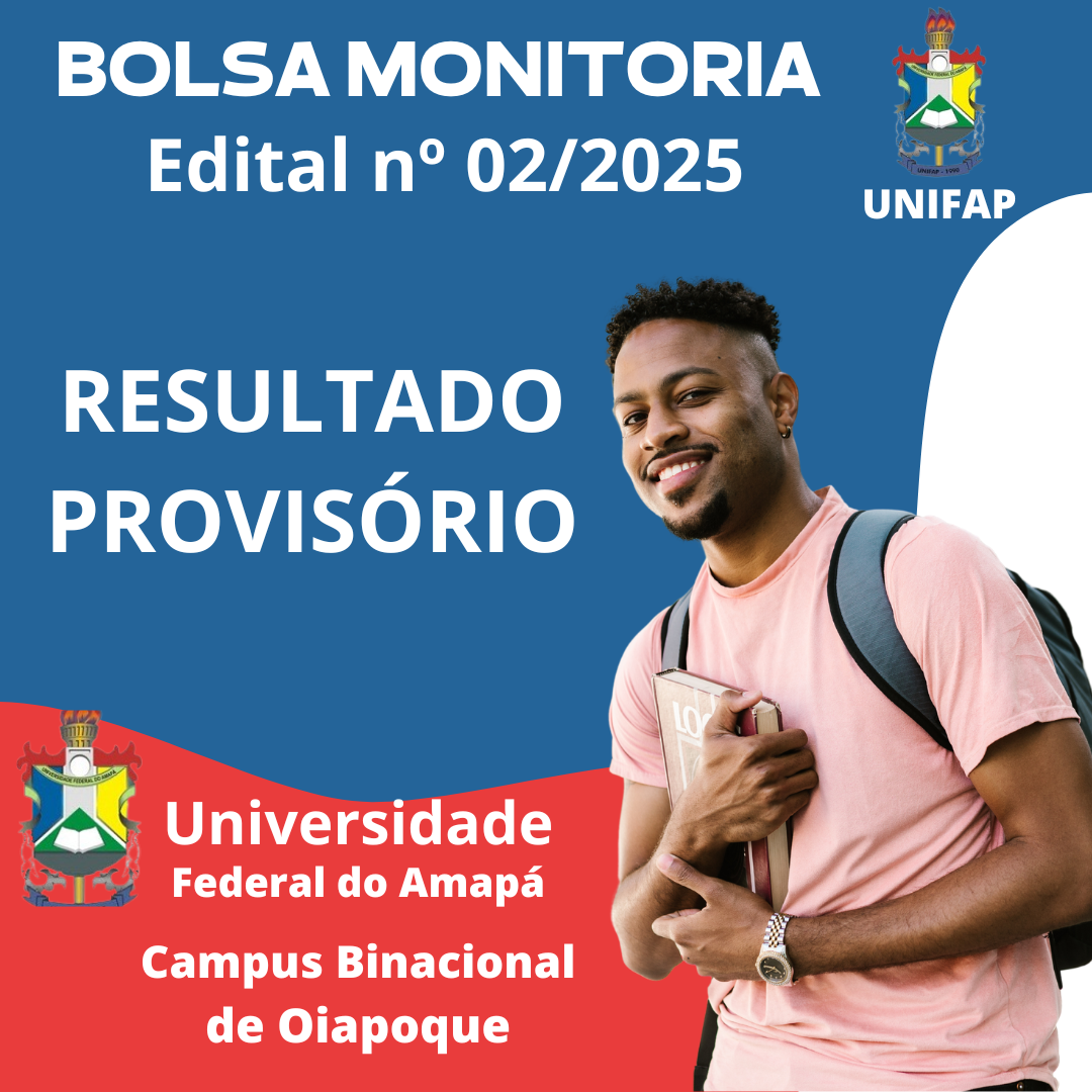 Leia mais sobre o artigo PROCESSO DE SELEÇÃO PARA O PROGRAMA BOLSA MONITORIA –  RESULTADO PROVISÓRIO