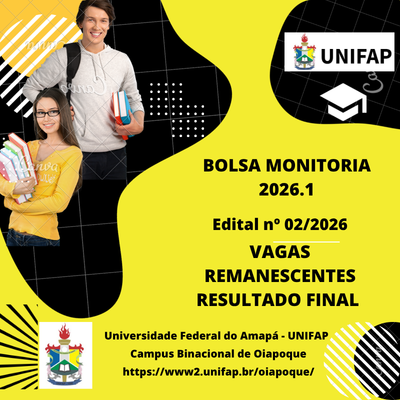 No momento, você está visualizando BOLSA MONITORIA 2026.1 – RESULTADO FINAL