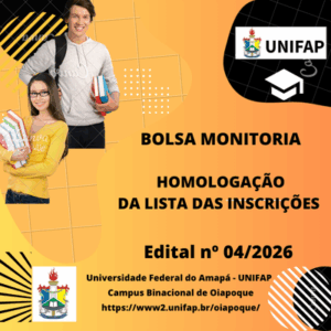Leia mais sobre o artigo PROCESSO DE SELEÇÃO PARA O PROGRAMA BOLSA MONITORIA HOMOLOGAÇÃO DA LISTA DAS INSCRIÇÕES