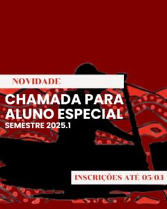 Leia mais sobre o artigo Chamada N° 001/2025 PPCULT/UNIFAP – Aluno Especial