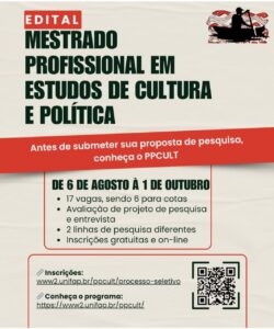 Leia mais sobre o artigo Divulgado edital para seleção do mestrado profissional em Estudos de Cultura e Política da UNIFAP