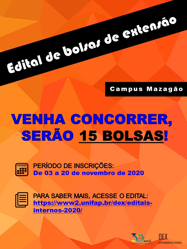 Edital Extensão Mazagão 06/2020