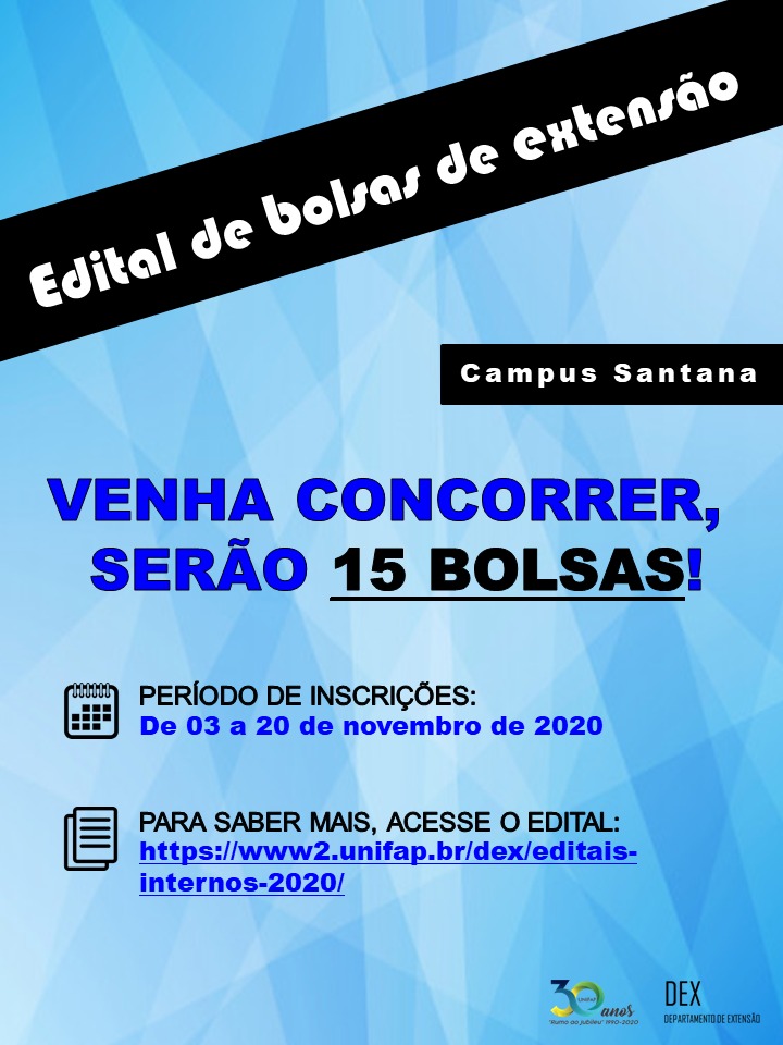 Edital Extensão Santana 05/2020
