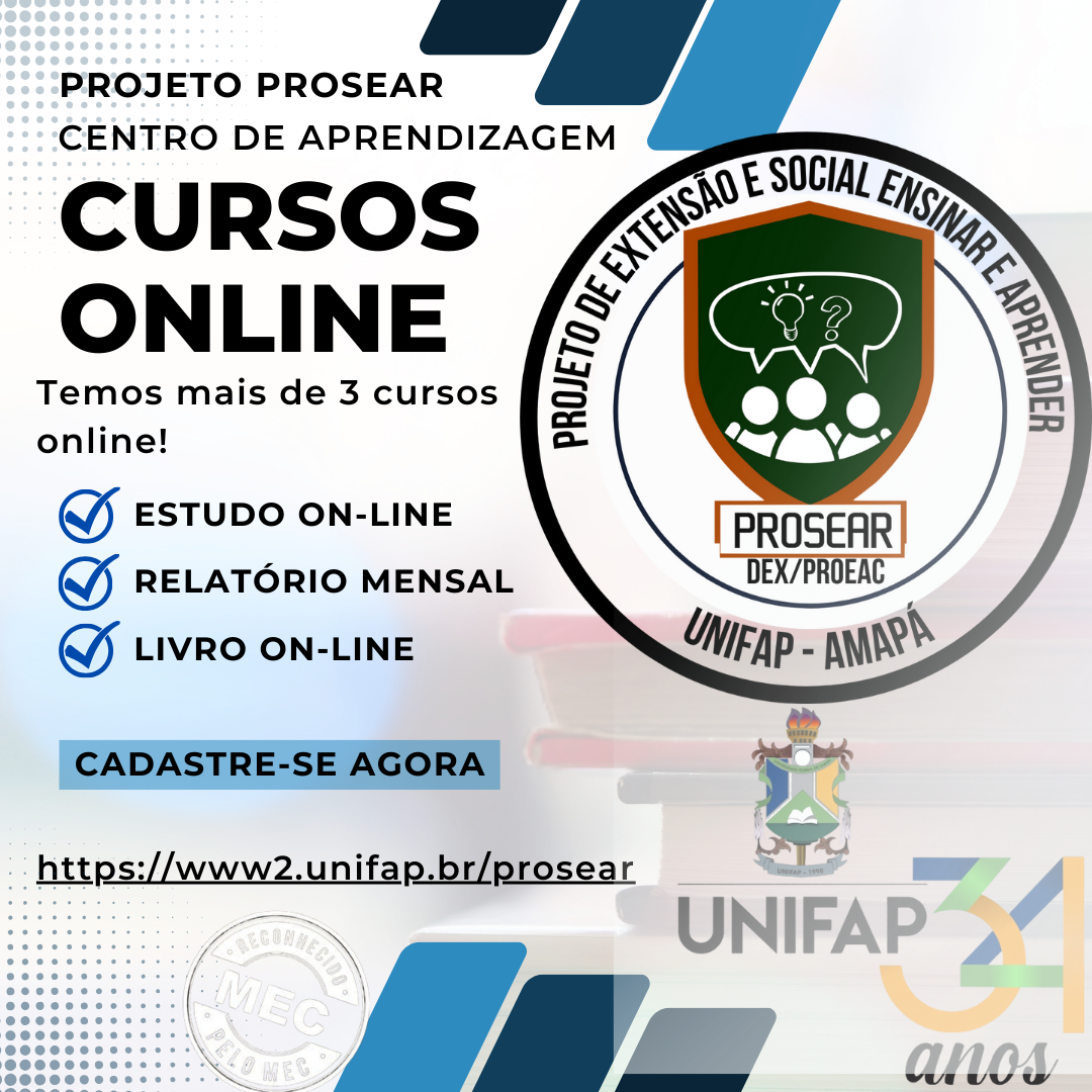 Projeto Prosear Unifap Extens O E Social Ensinar E Aprender Prosear