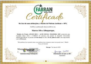 Leia mais sobre o artigo 📢 Atenção, Certificado está Disponível para download! Evento de Extensão APAE e horário da entrega dos alimentos, Organização FABRAN em parceria com projeto PROSEAR