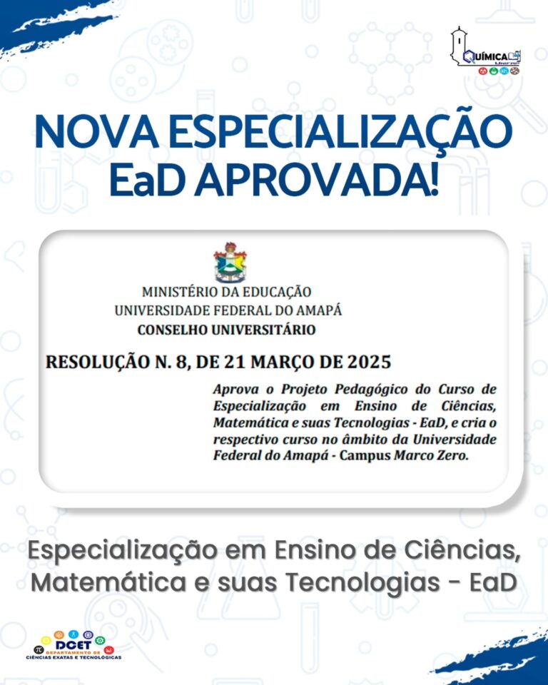 Leia mais sobre o artigo Nova Especialização EaD Aprovada!