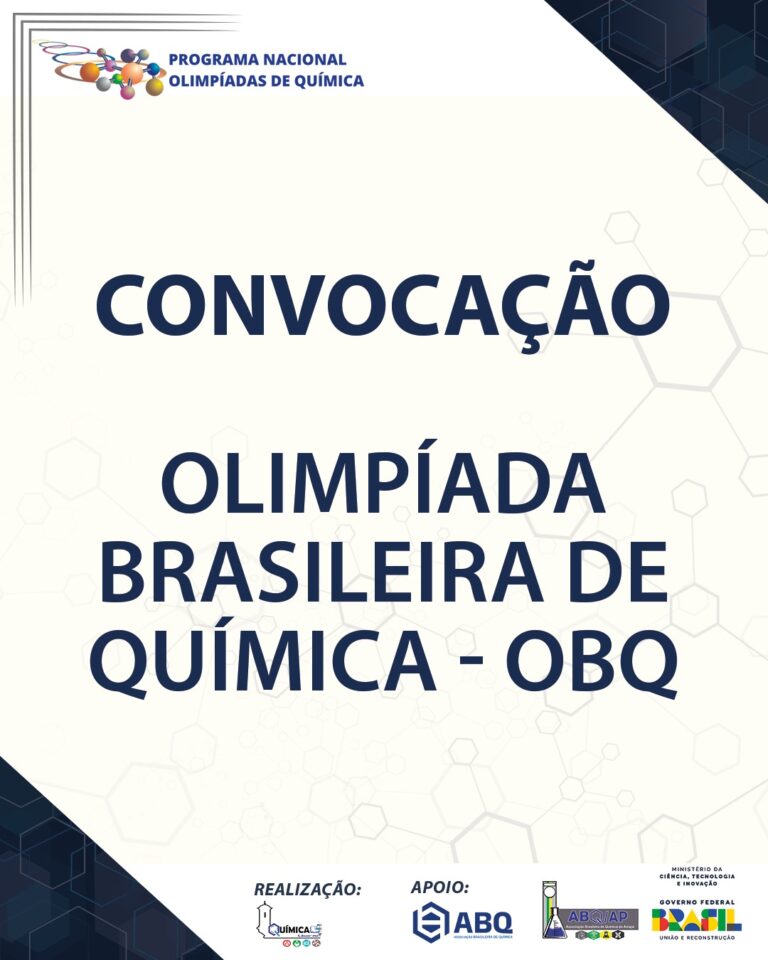 Leia mais sobre o artigo OLIMPÍADA BRASILEIRA DE QUÍMICA (OBQ) – FASE III