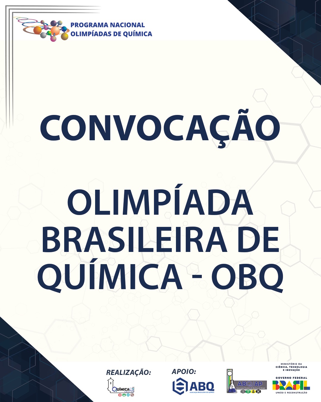 Leia mais sobre o artigo OLIMPÍADA BRASILEIRA DE QUÍMICA (OBQ) – FASE III