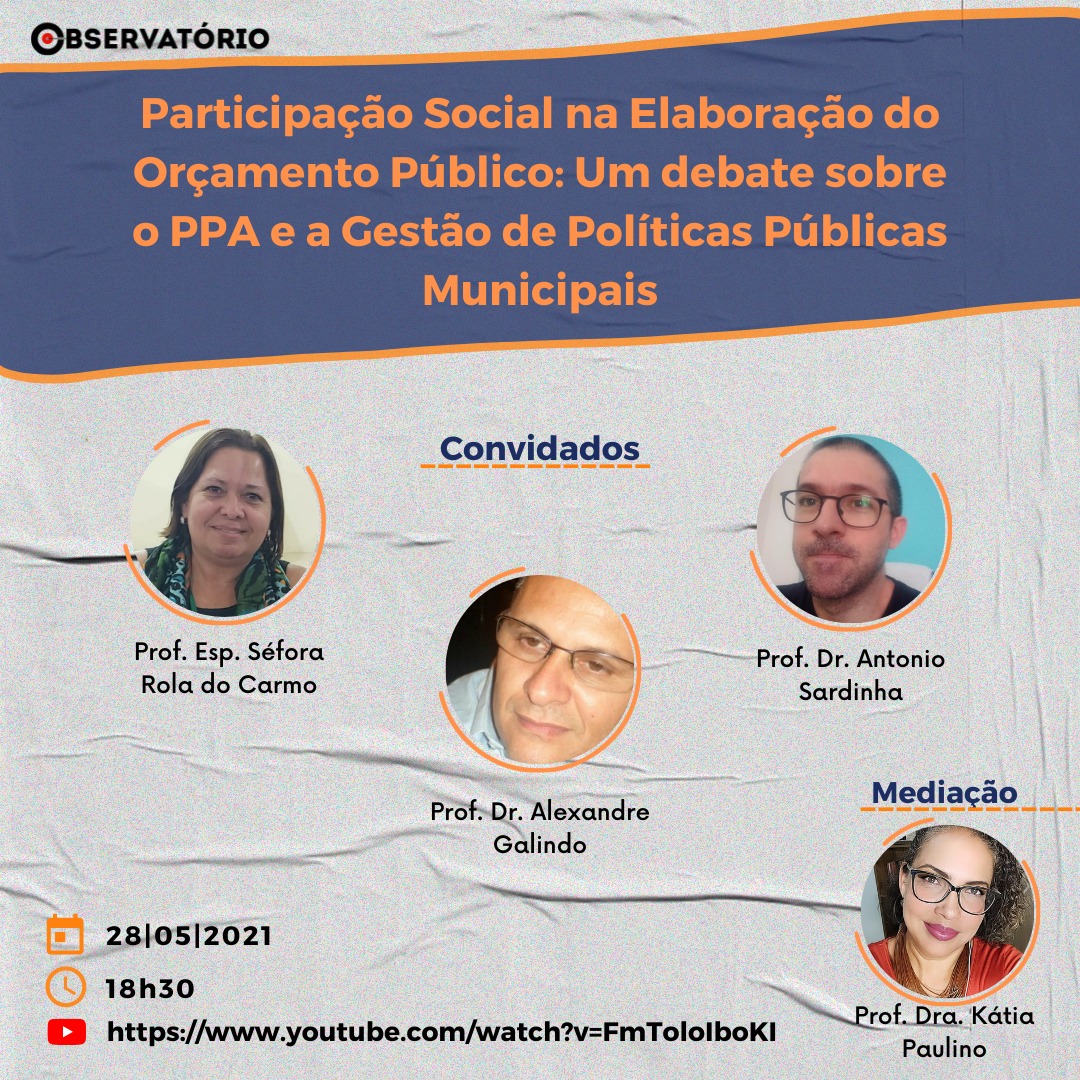 Você está visualizando atualmente Observatório da Democracia da Unifap promove debate sobre participação social